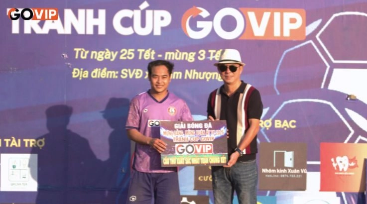 trao giải bóng Xuân tranh cúp GoVIP
